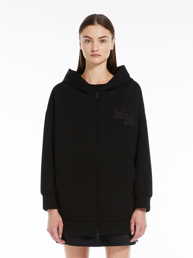 Obbia Oversized technical-jersey sweatshirt