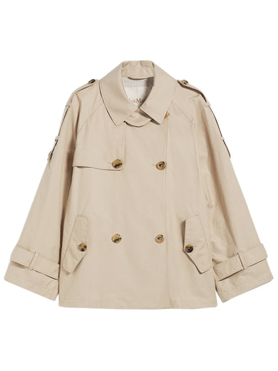 Double-breasted trench coat