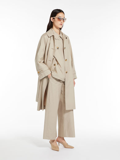 Double-breasted trench coat