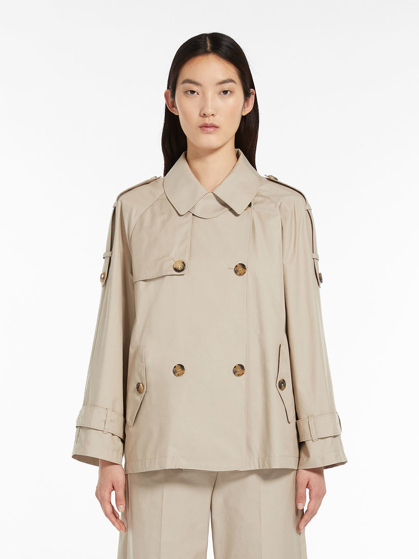 Double-breasted trench coat