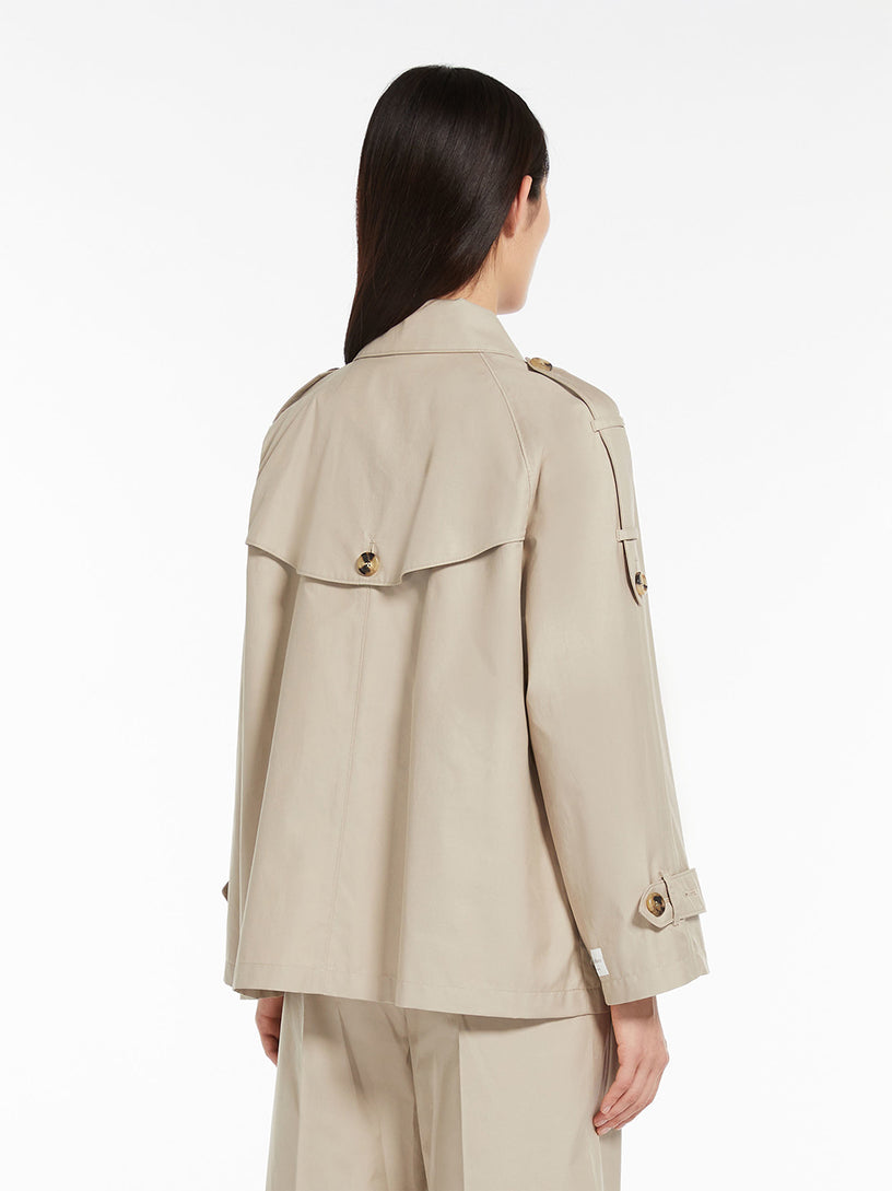 Double-breasted trench coat