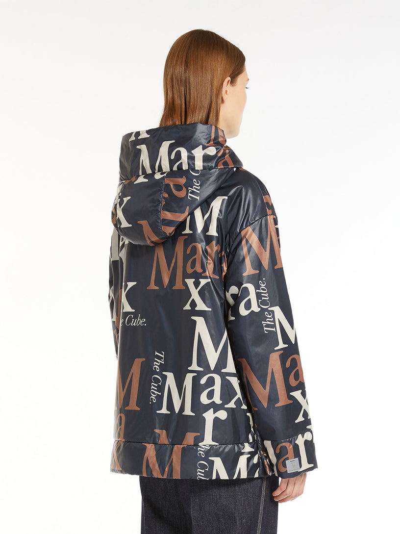 Reversible parka in water-repellent canvas