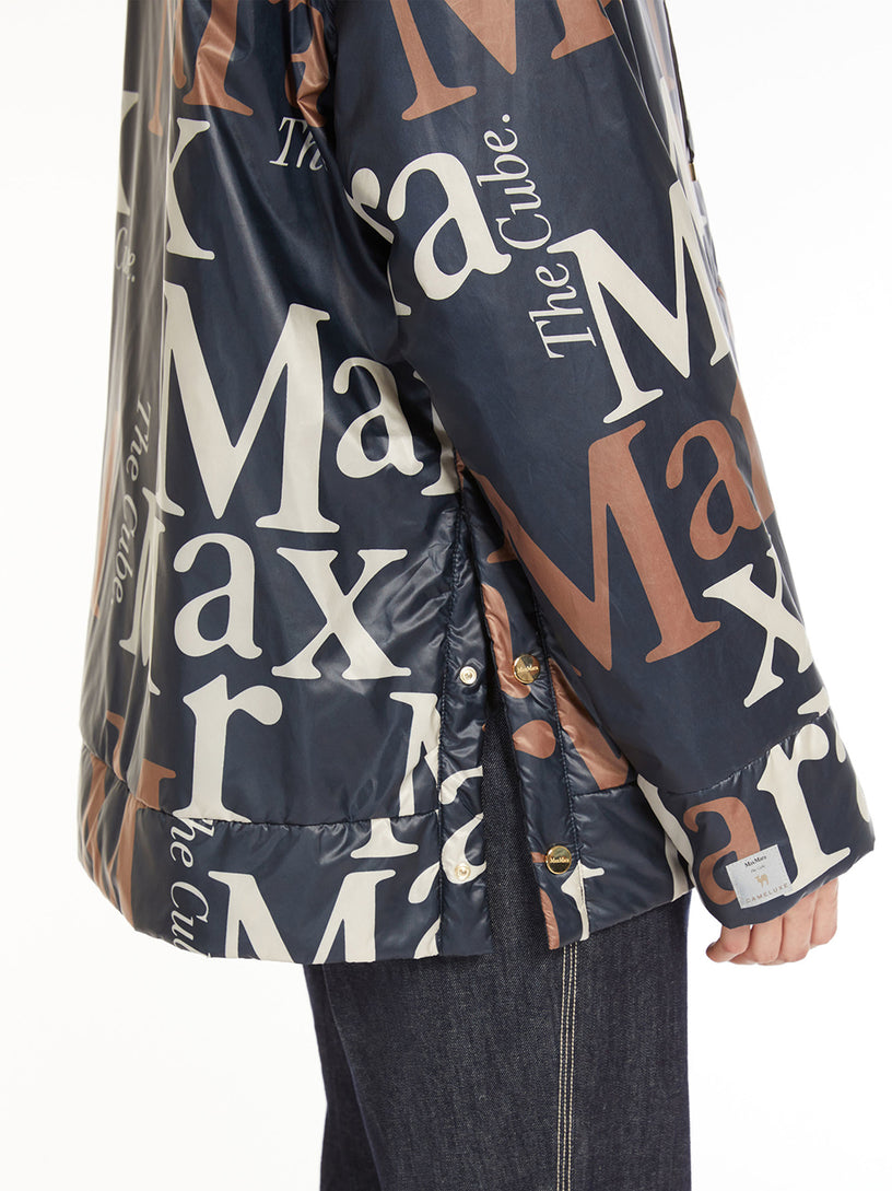 Reversible parka in water-repellent canvas