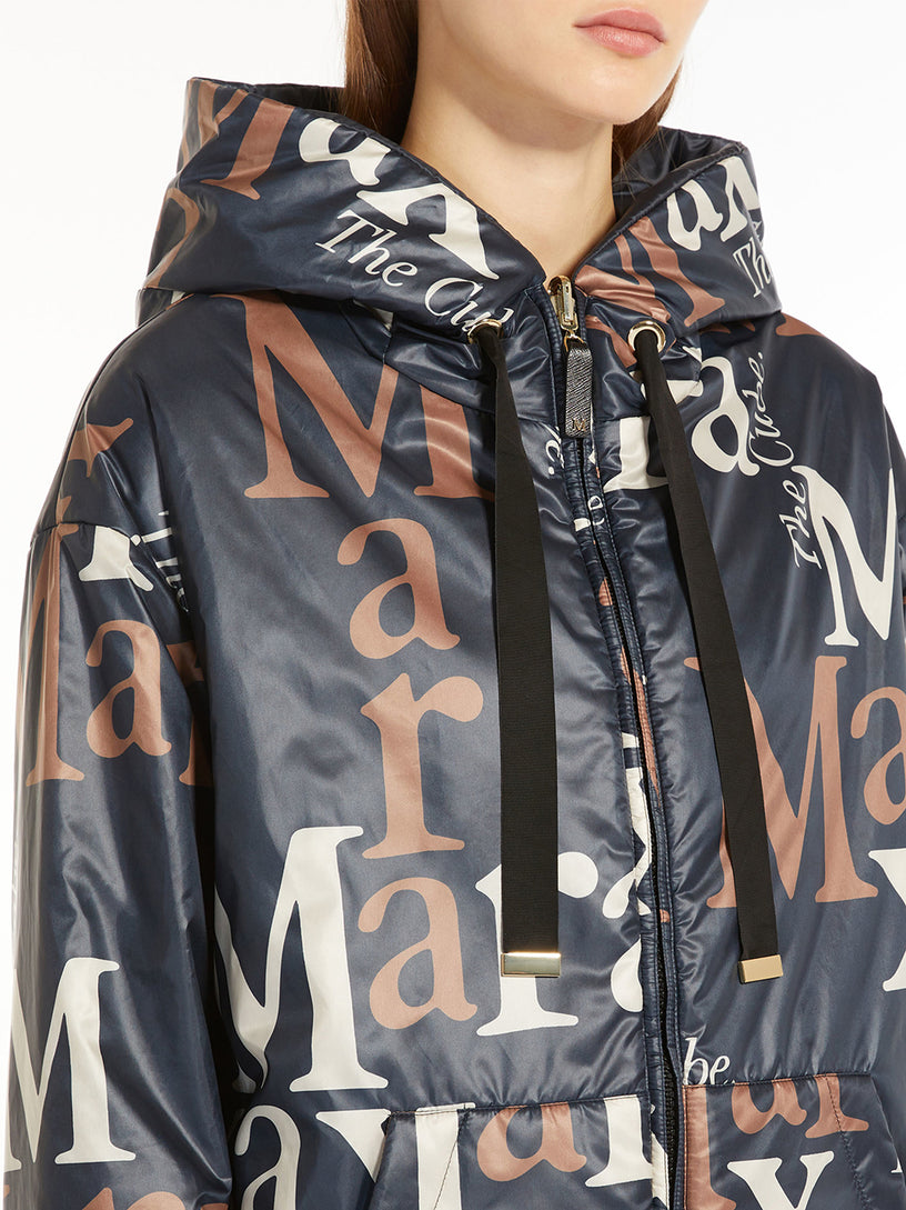 Reversible parka in water-repellent canvas