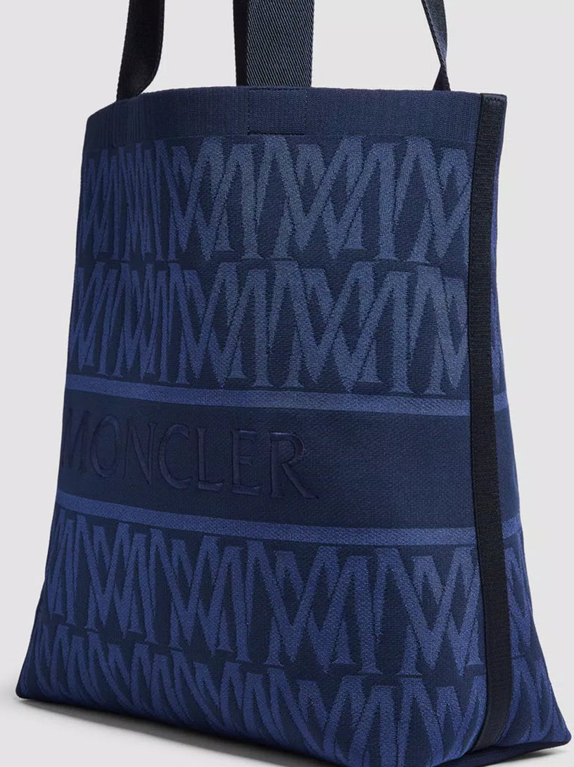 Tote Bag with Knit Monogram