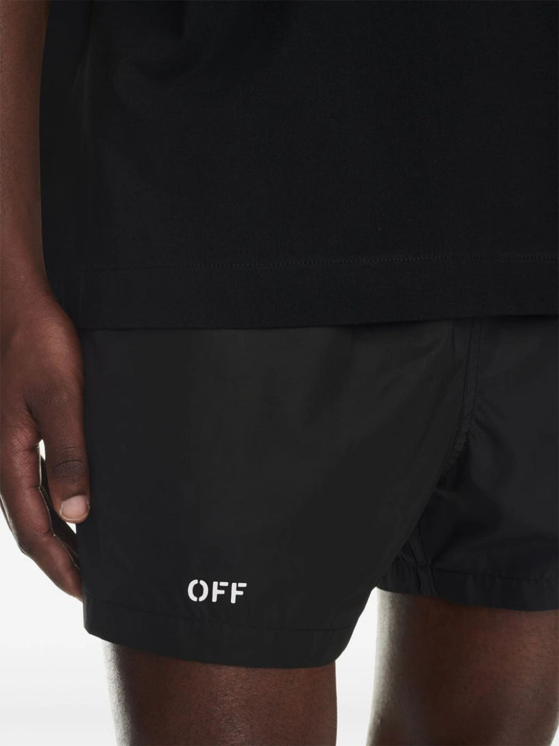 Off Logo Swimsuit