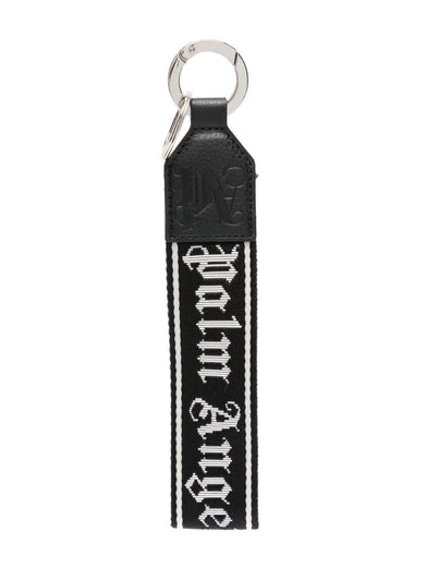 Key ring with jacquard logo