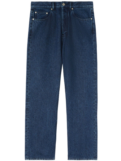 Straight jeans with print
