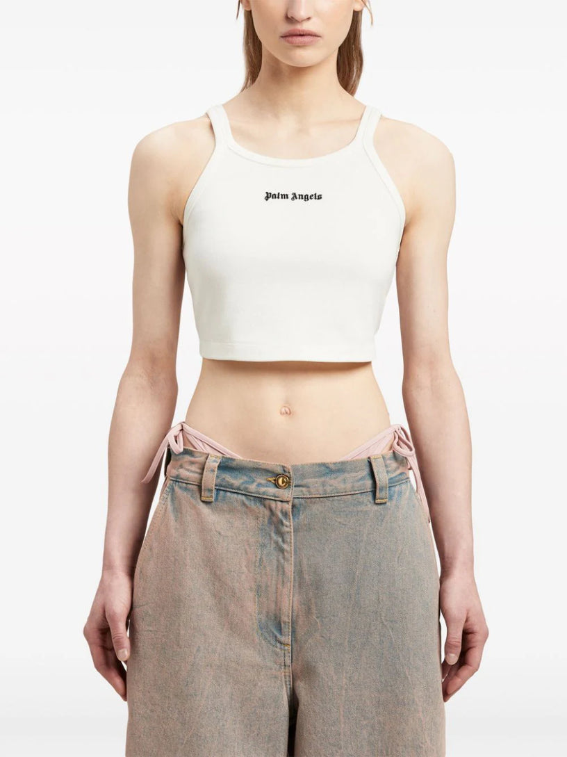 Crop top with logo