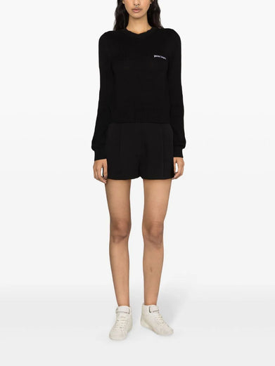 Knitted sweatshirt with logo