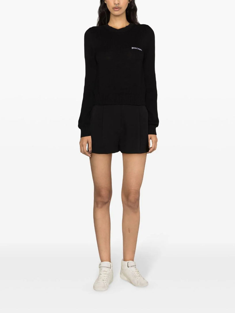 Knitted sweatshirt with logo