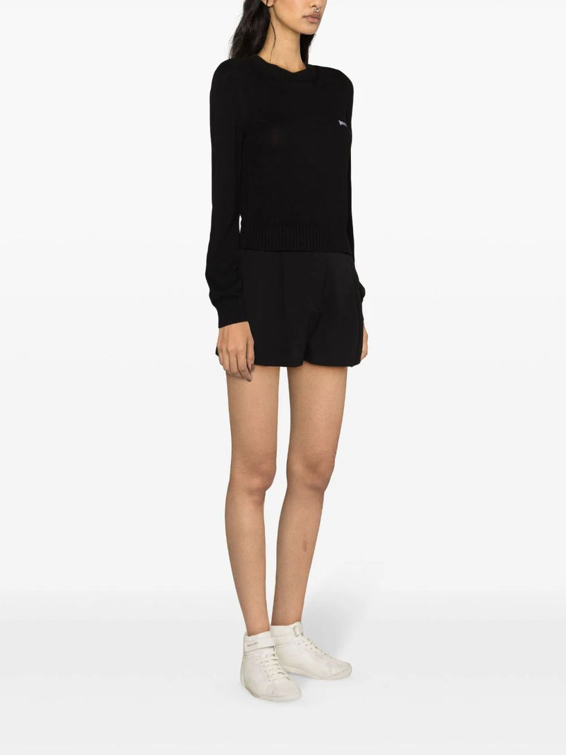 Knitted sweatshirt with logo