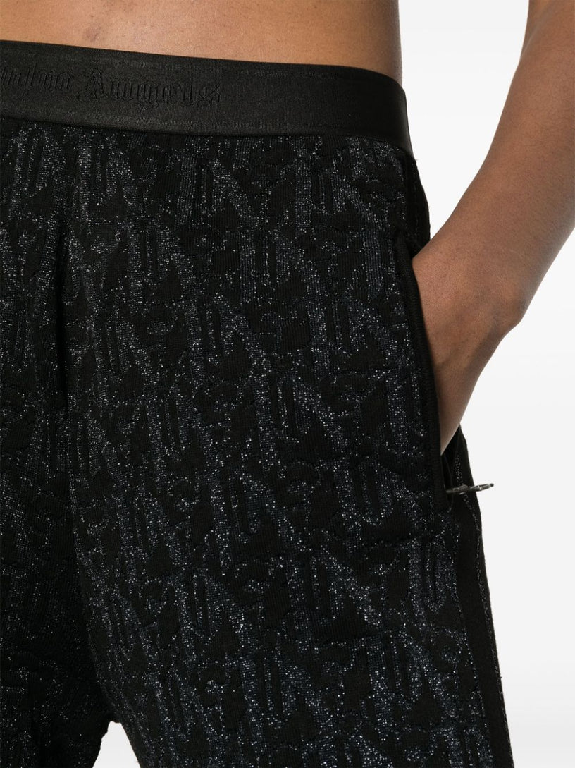 Monogram knit trousers