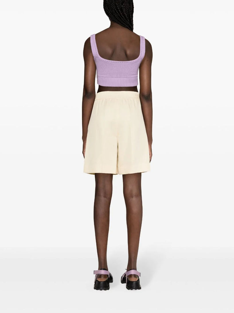 Knitted top with logo