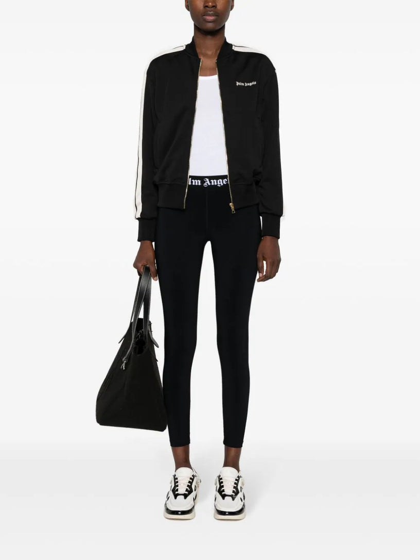 Leggings with logoed band