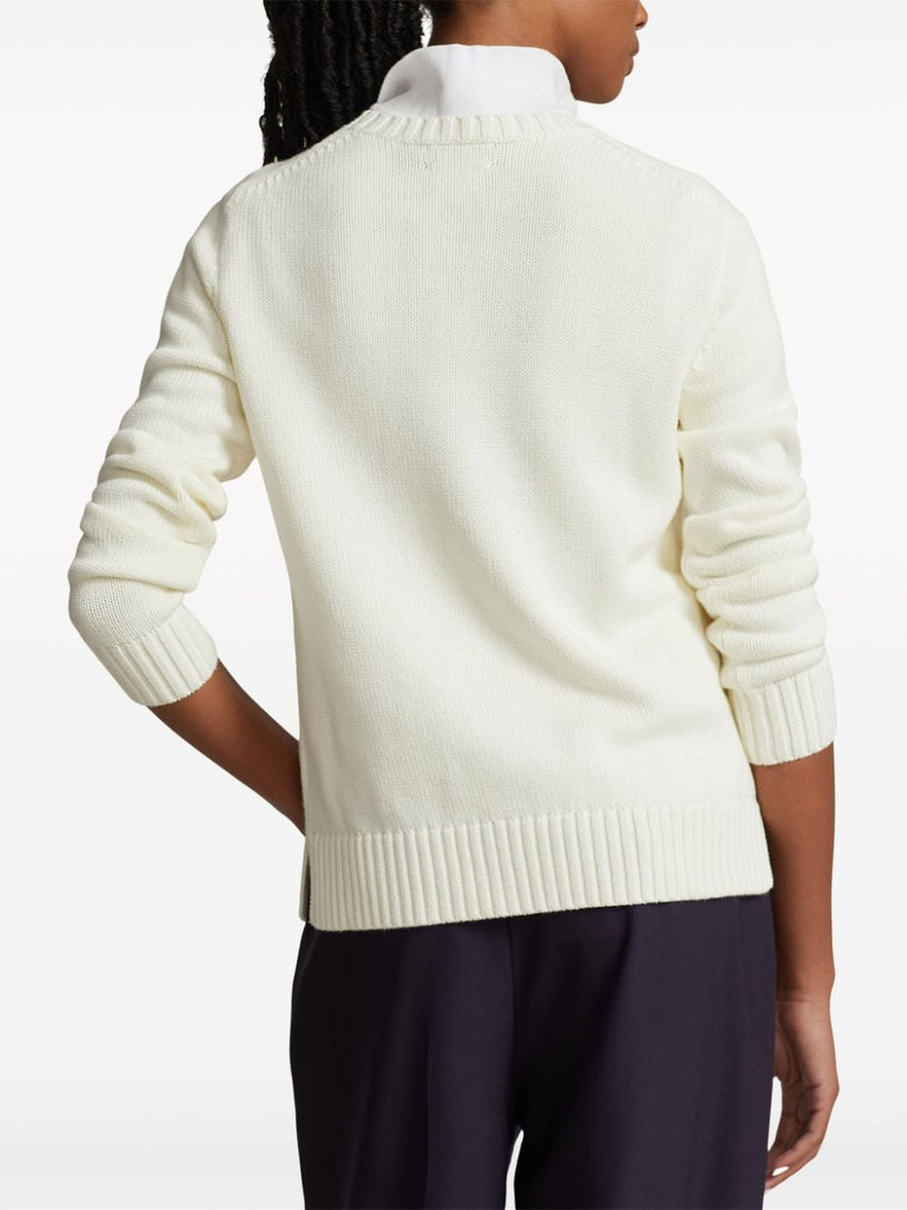 Polo Bear crew-neck cotton sweater
