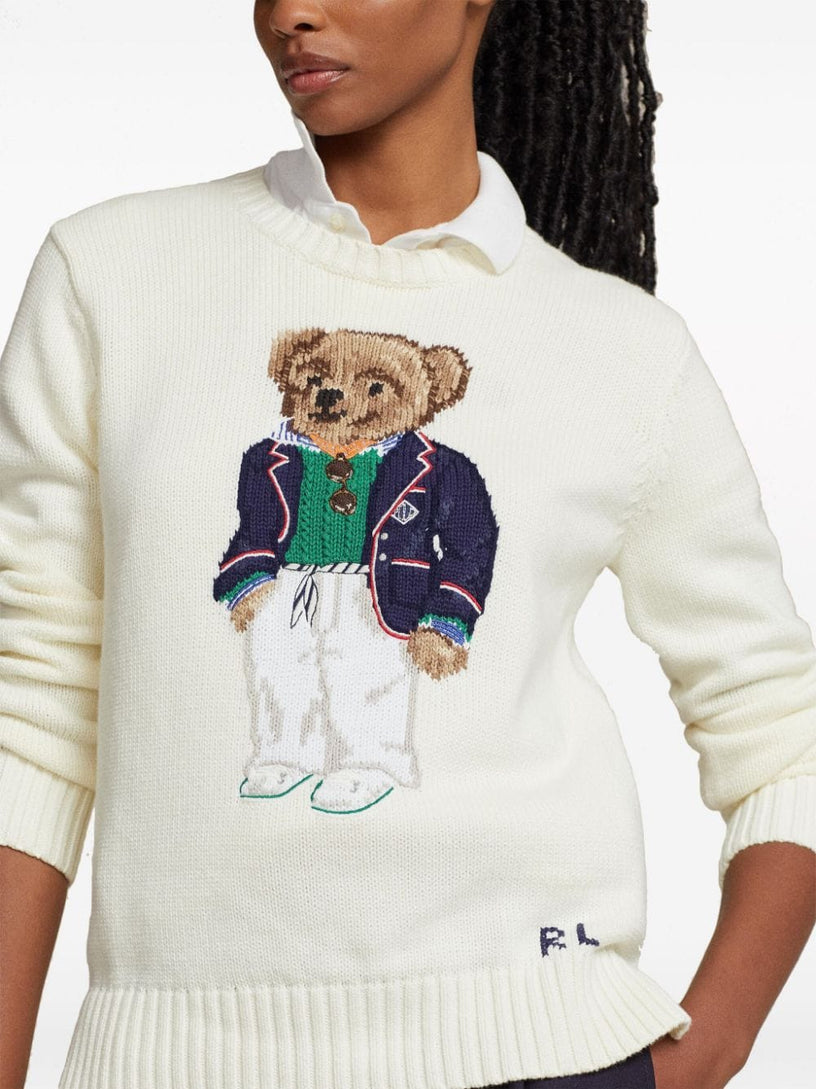 Polo Bear crew-neck cotton sweater