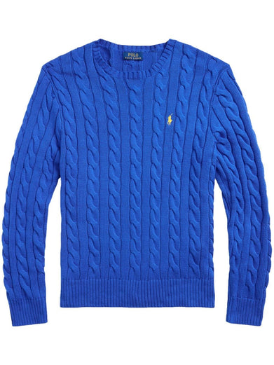 Cable-knit cotton sweater