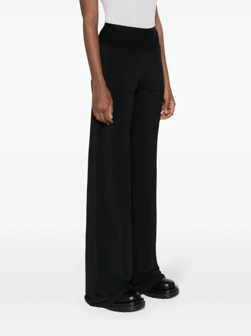 Bias in black cocoon crepe
