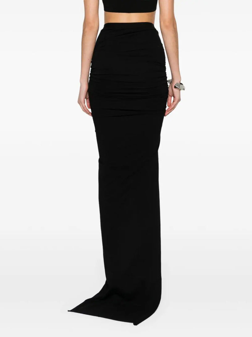 Edfu skirt in black classic cotton jersey