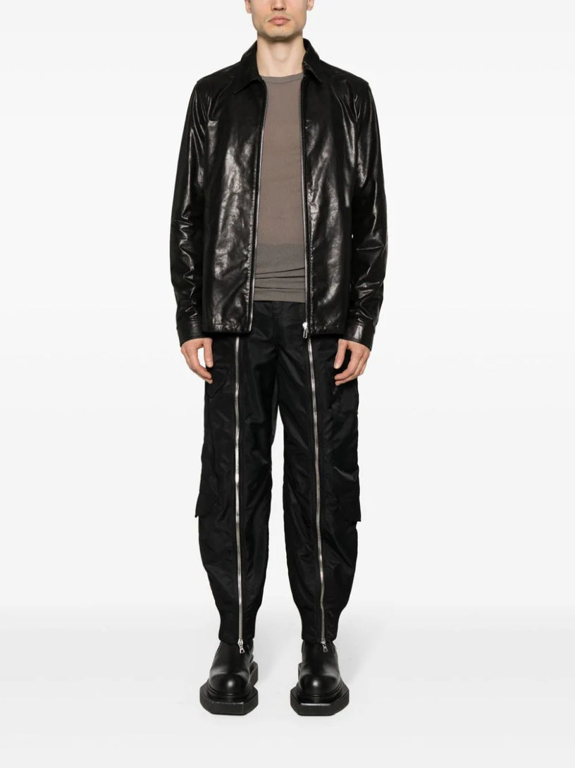 Brad jacket in black calf leather
