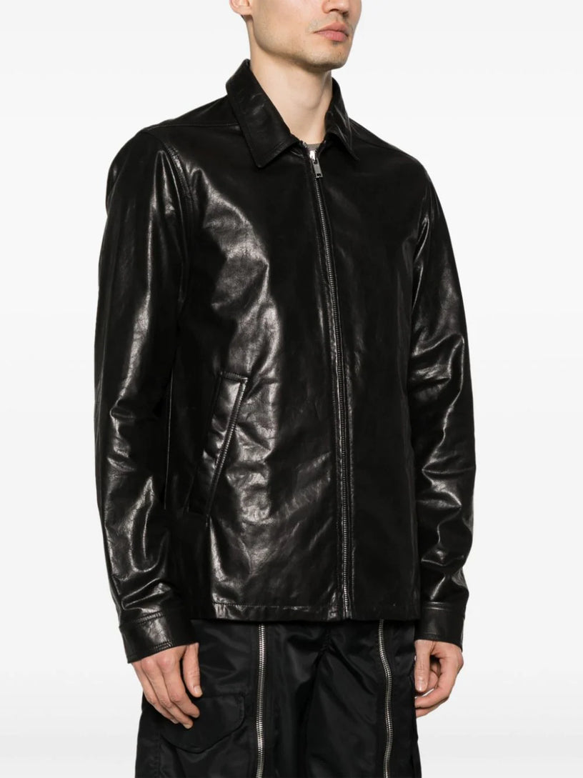Brad jacket in black calf leather