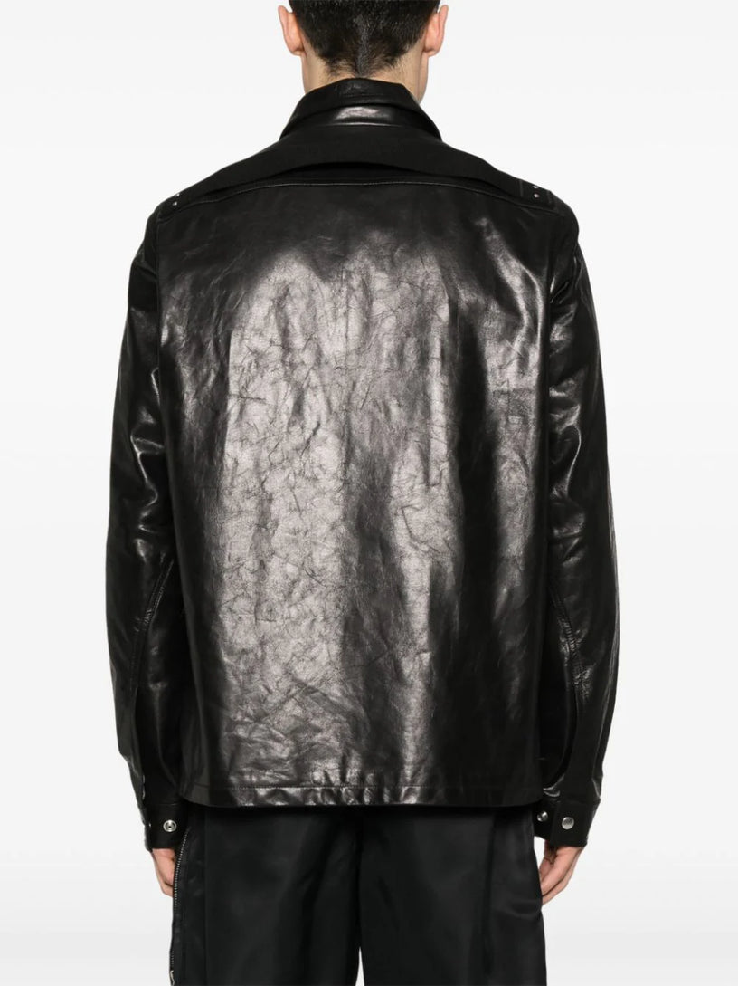 Brad jacket in black calf leather