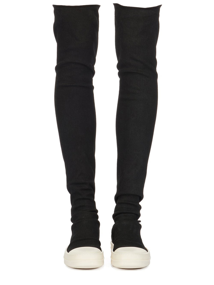 Lido High sock sneakers in stretch denim