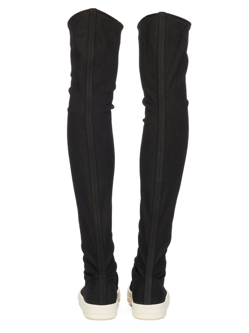 Lido High sock sneakers in stretch denim