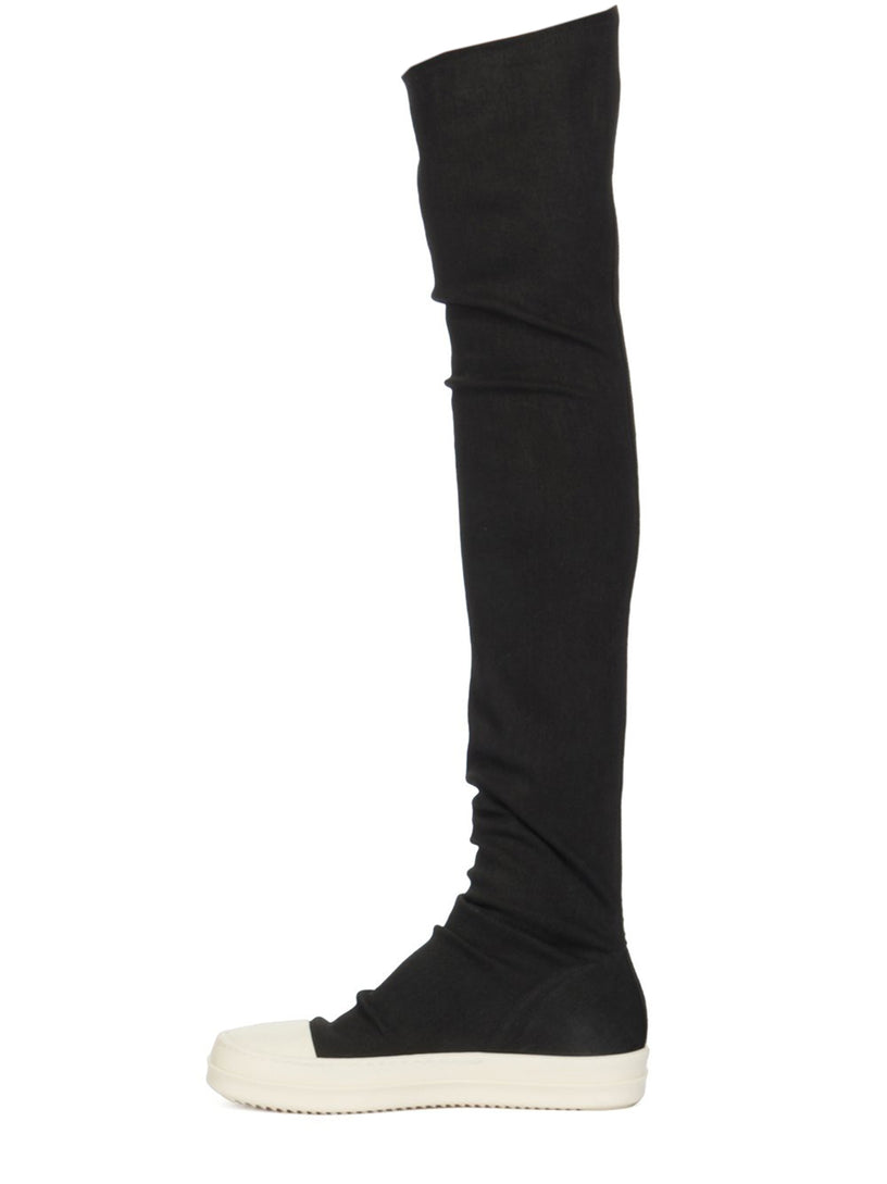 Lido High sock sneakers in stretch denim