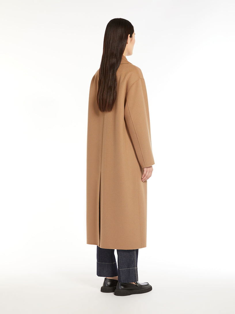 Double-breasted wool coat