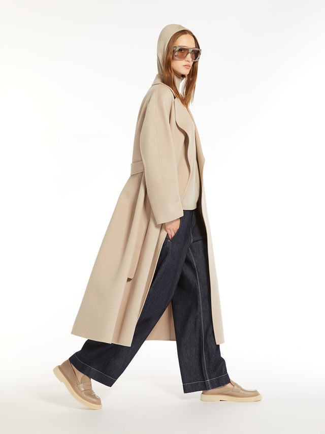 Wool wrap coat