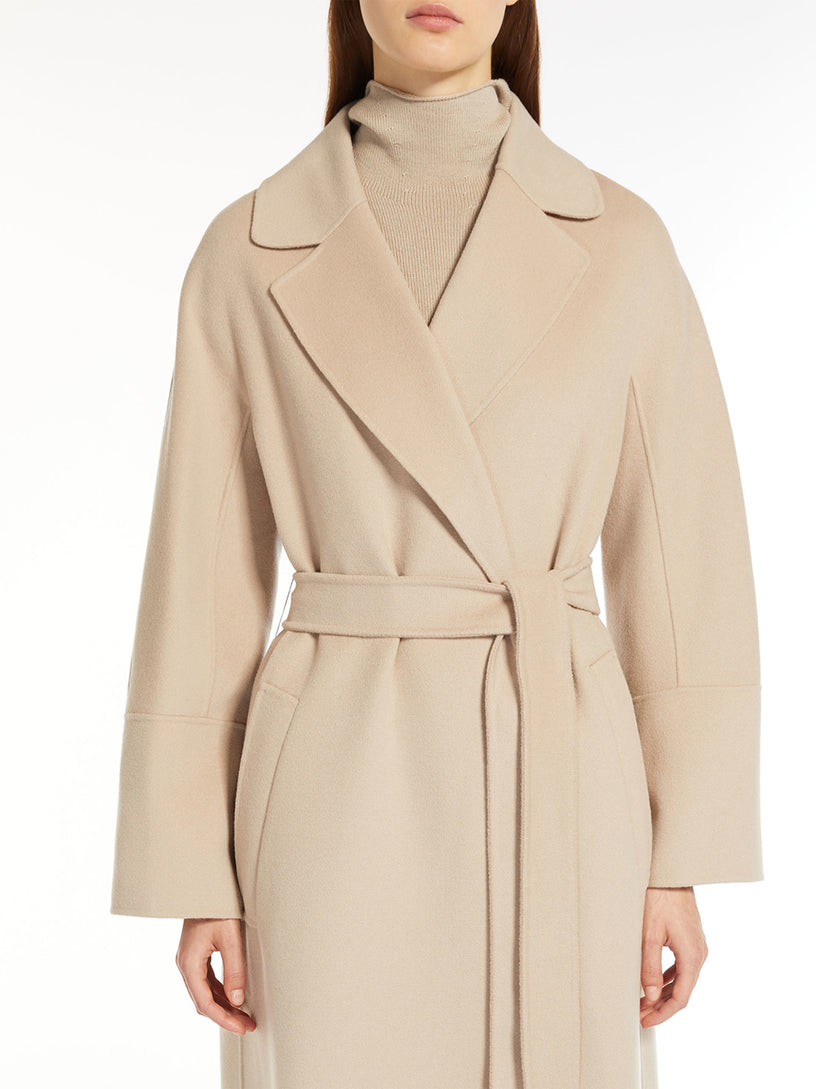 Wool wrap coat