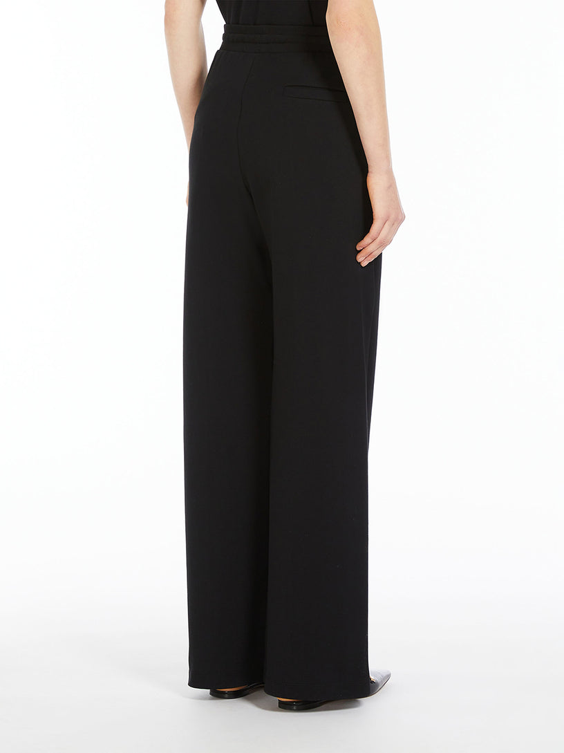 Fleece trousers with drawstring