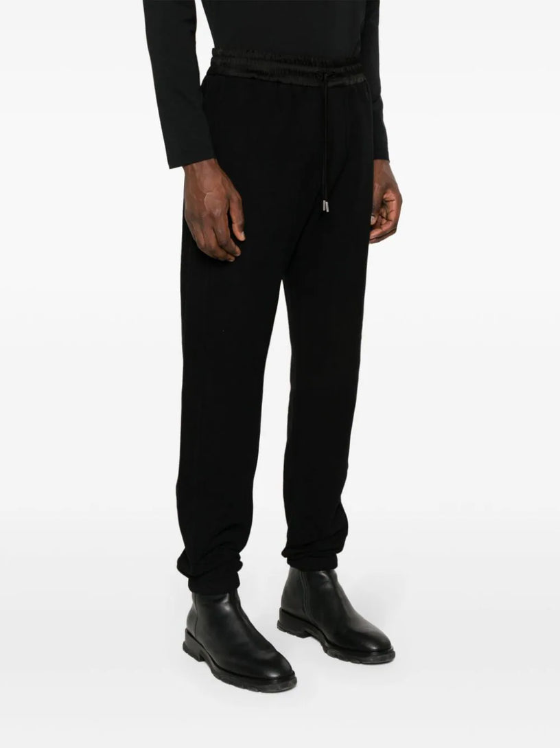 Tracksuit-style trousers in brushed fabric