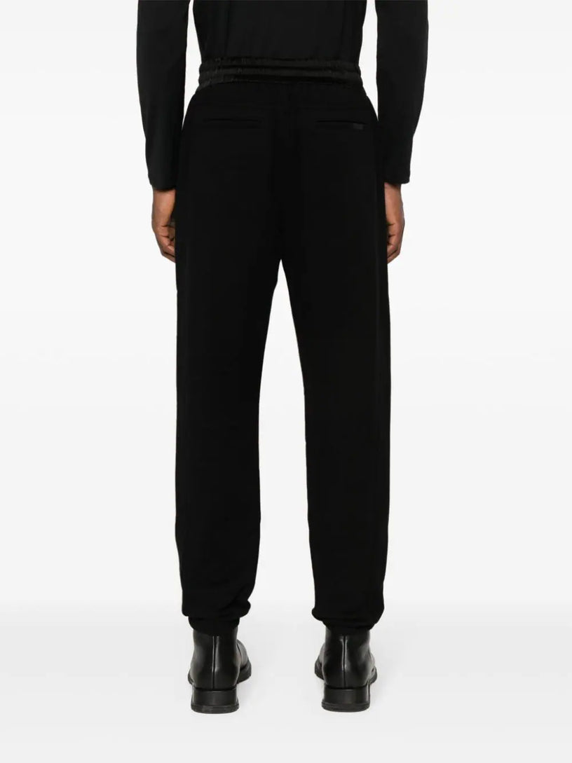 Tracksuit-style trousers in brushed fabric