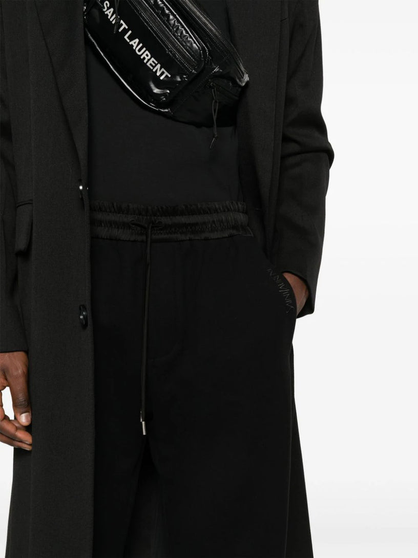 Tracksuit-style trousers in brushed fabric