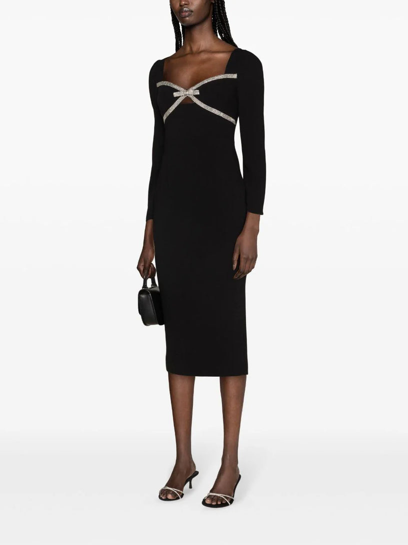 Diamante Bow Midi Dress