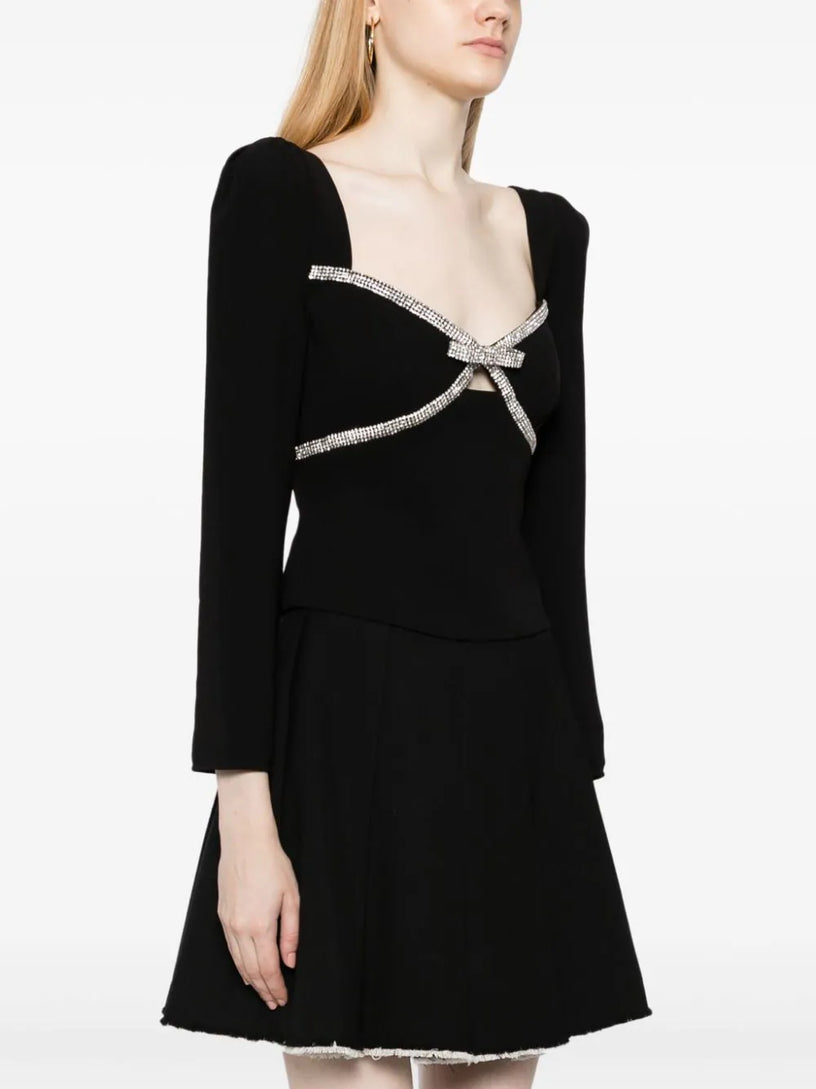 Diamante Bow Top