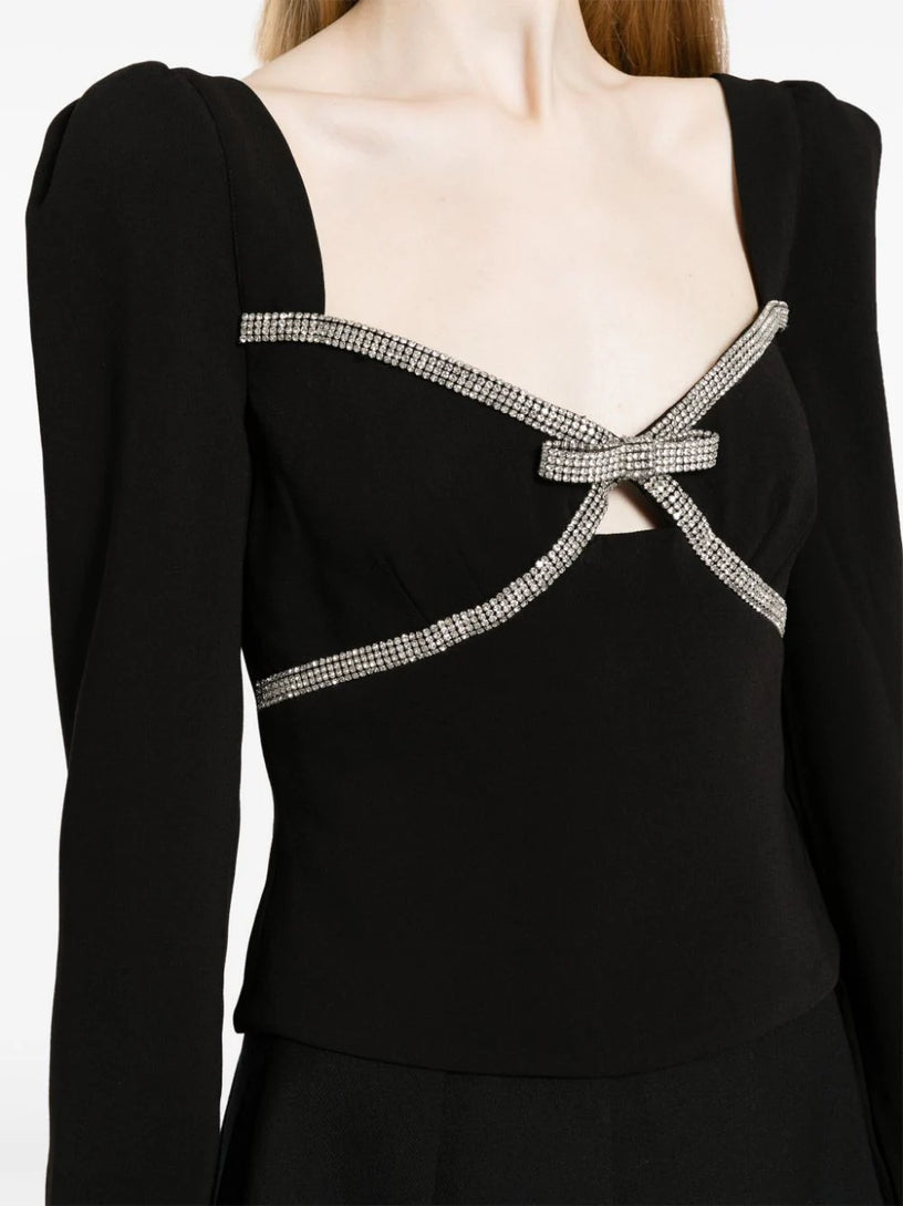 Diamante Bow Top