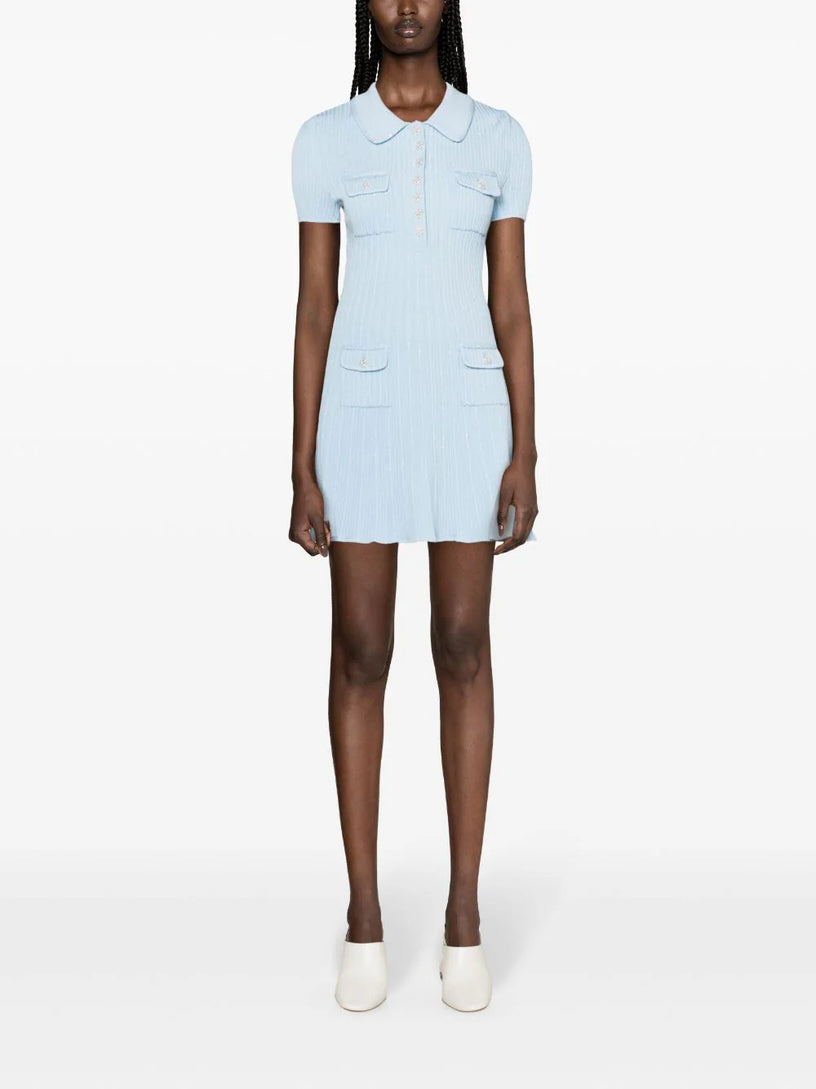 Sequin knit mini dress SELF PORTRAIT Azzurro | Grifo210 Sequin knit mini dress SELF PORTRAIT Azzurro | Grifo210