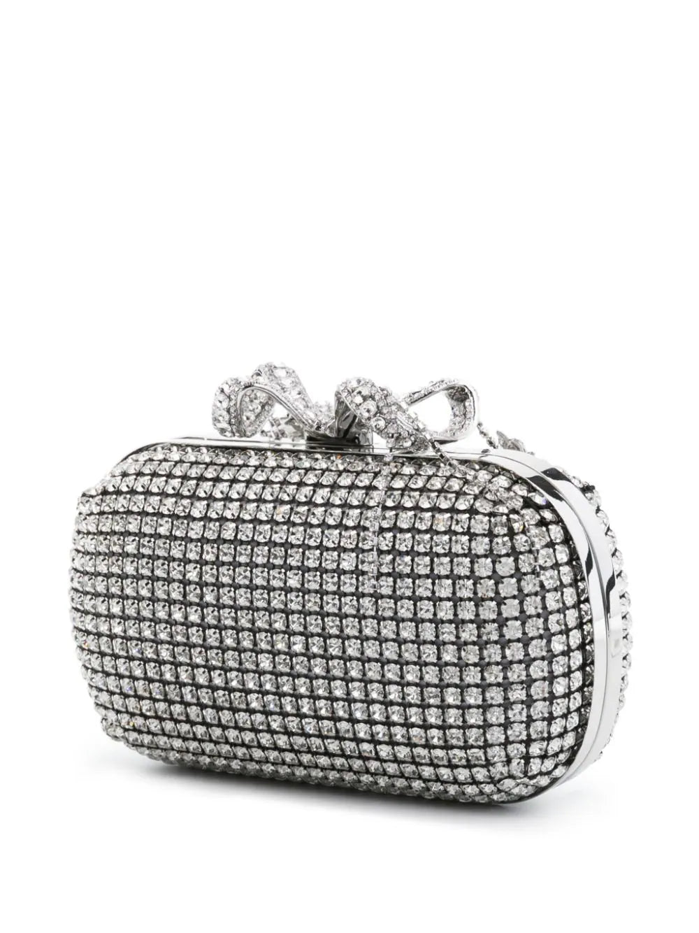 山*気様 self-portrait シルバー クラッチバッグ　チェーン付き Silver chainmail clutch bag SELF PORTRAIT Argento | Grifo210