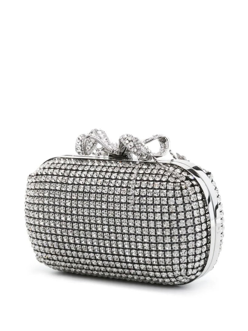 Silver chainmail clutch bag