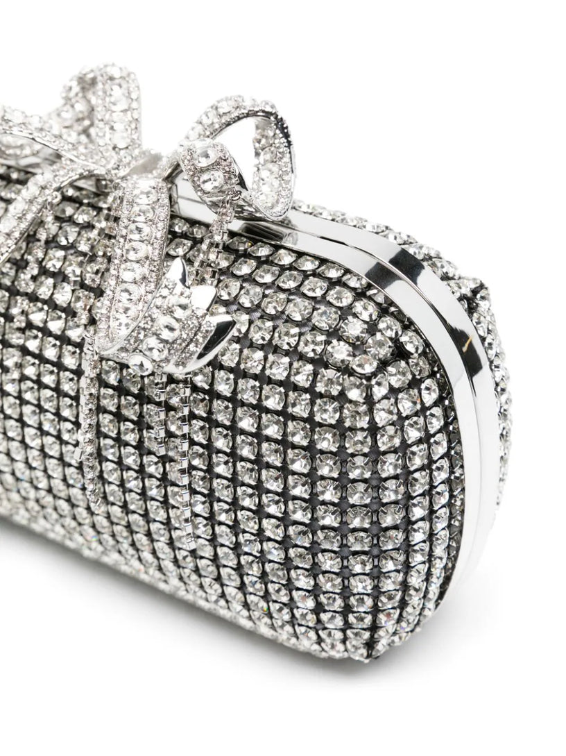 Silver chainmail clutch bag
