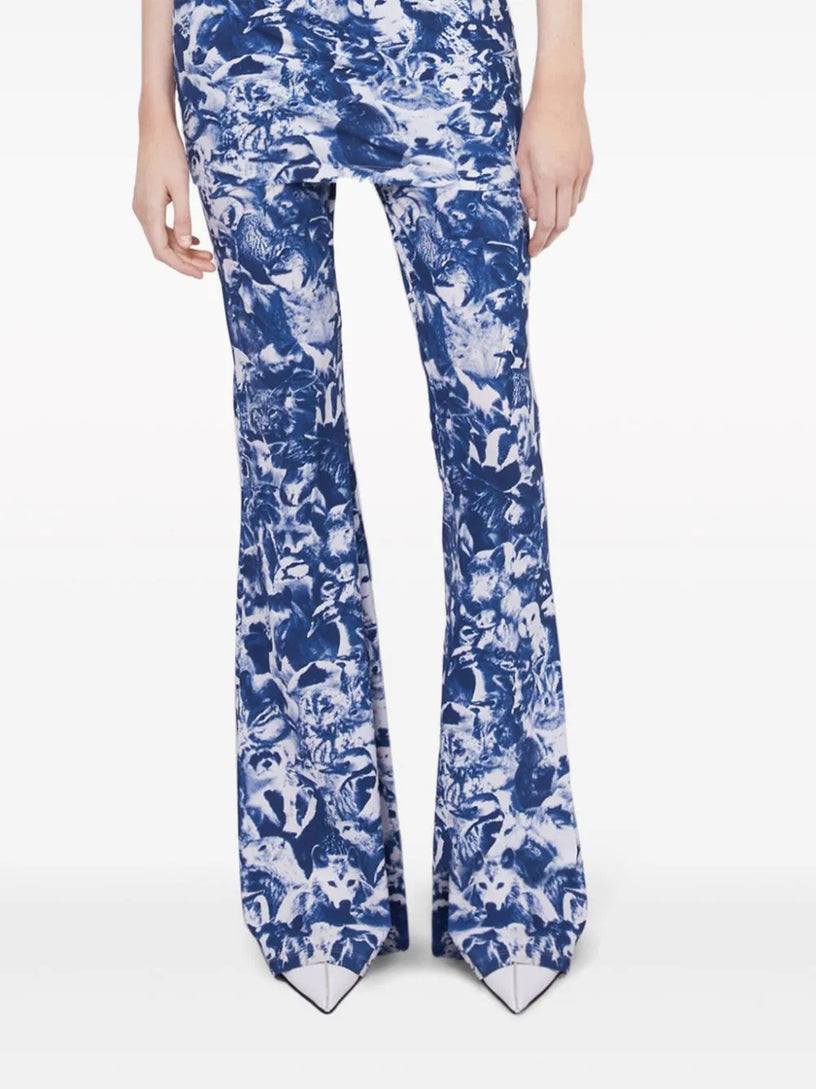 Animal Forest Print Trousers
