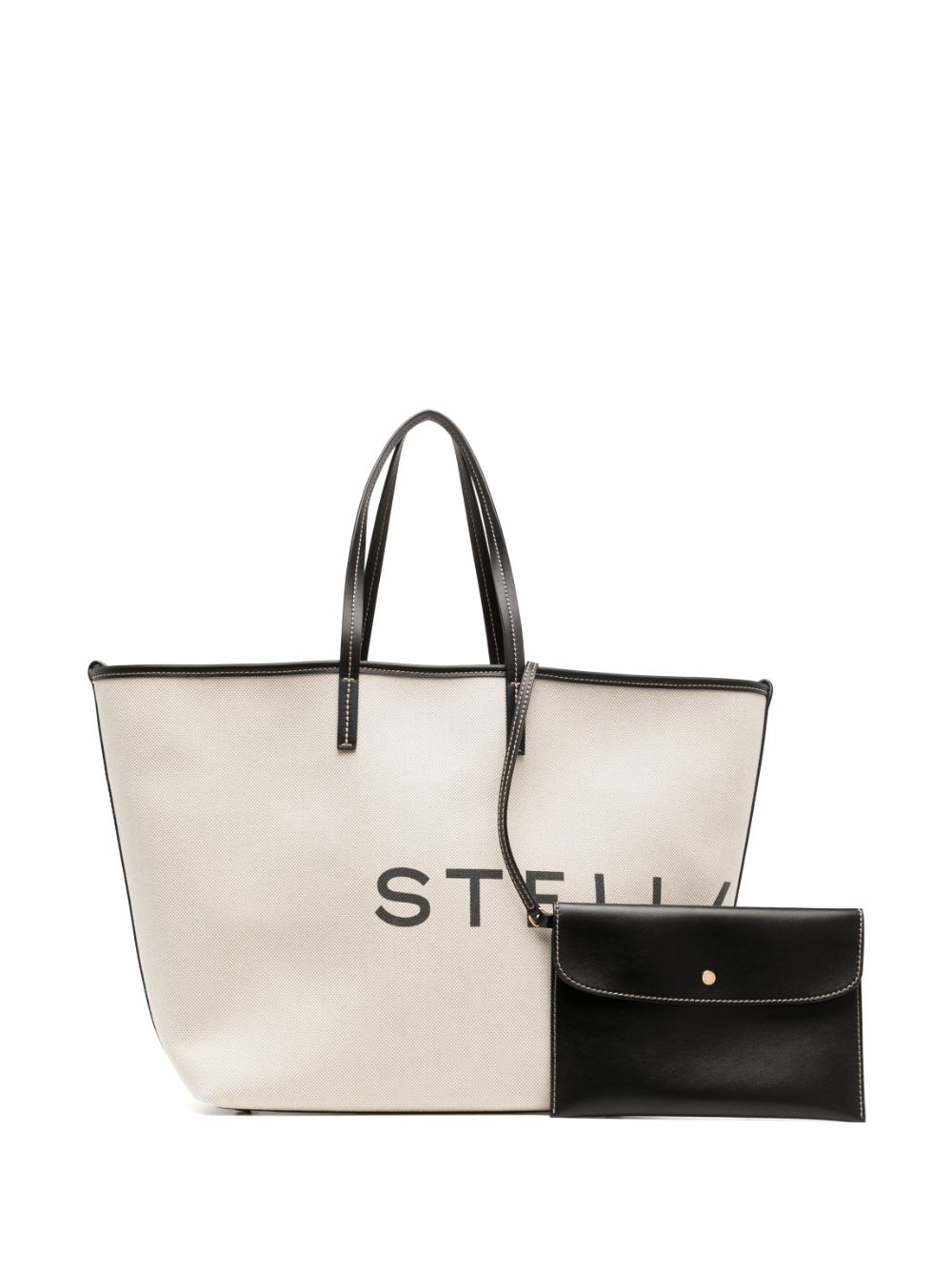 Logo Canvas Beach Tote Bag
