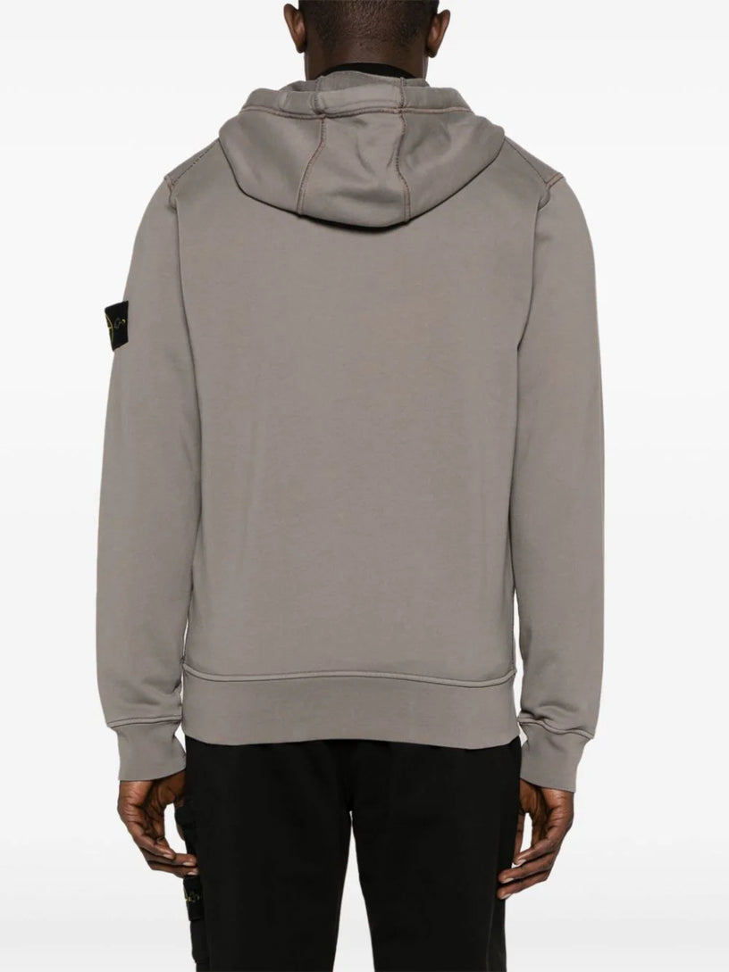 Full-zipper hooded sweatshirt