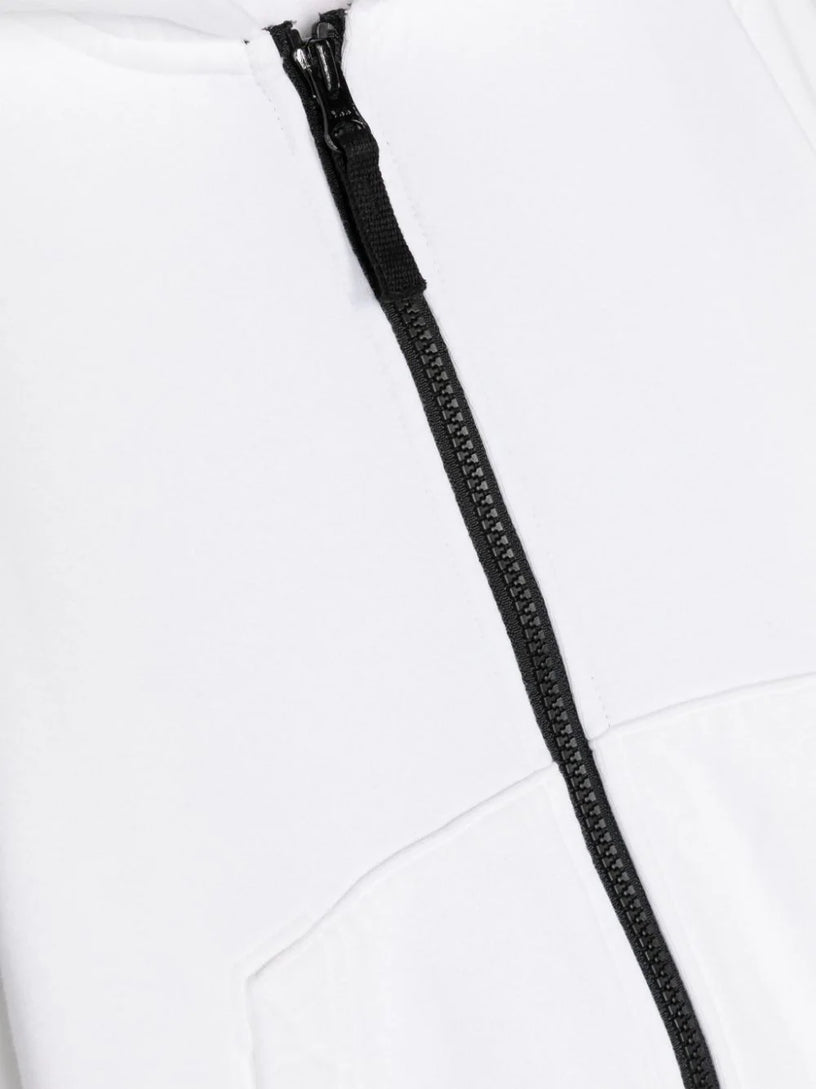 Full-zipper hooded sweatshirt