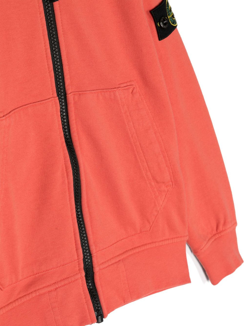 Full-zipper hooded sweatshirt