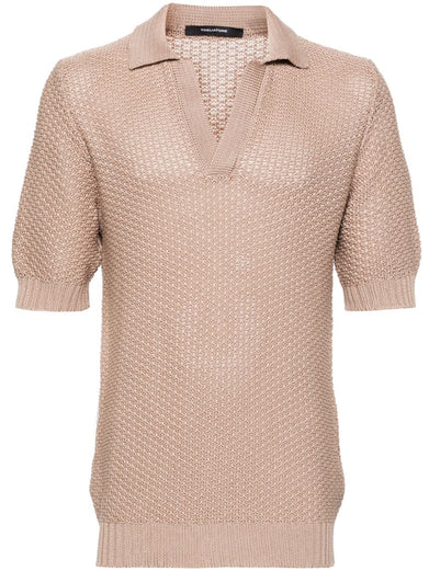Crochet polo shirt